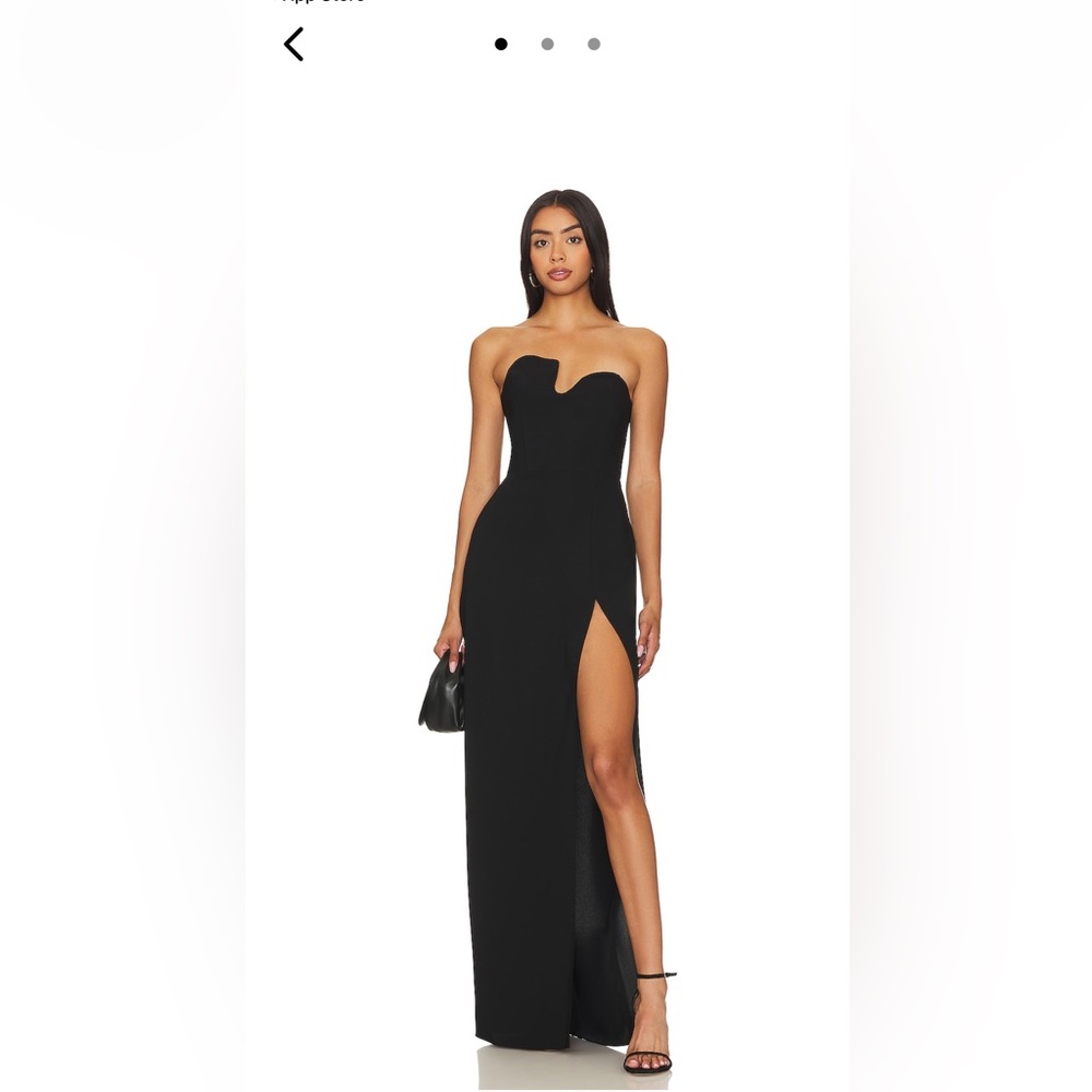 Amanda Uprichard Strapless Puzzle Dress - Black
